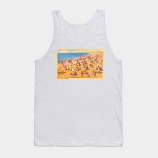 Surf bathing at Old Silver Beach, West Falmouth, Mass postcard Tank Top